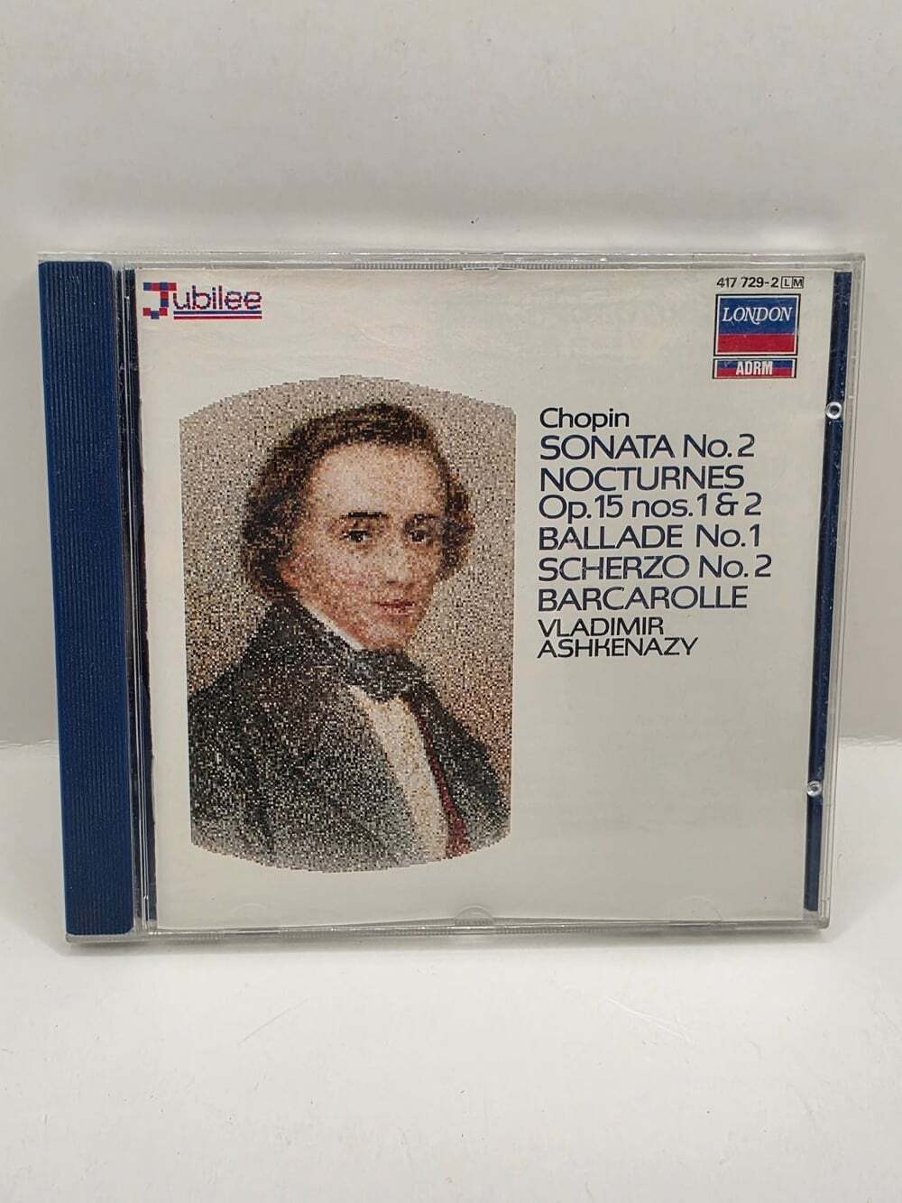 Chopin Ashkenazy Sonata No.2 Nocturnes Ballade CD 1987 London Adrm Classical